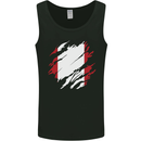 Torn Peru Flag Peruvian Day Football Mens Vest Tank Top Black