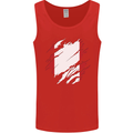 Torn Peru Flag Peruvian Day Football Mens Vest Tank Top Red
