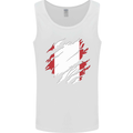 Torn Peru Flag Peruvian Day Football Mens Vest Tank Top White