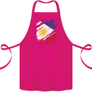 Torn Philippines Flag Philipino Day Football Cotton Apron 100% Organic Pink