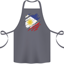 Torn Philippines Flag Philipino Day Football Cotton Apron 100% Organic Steel