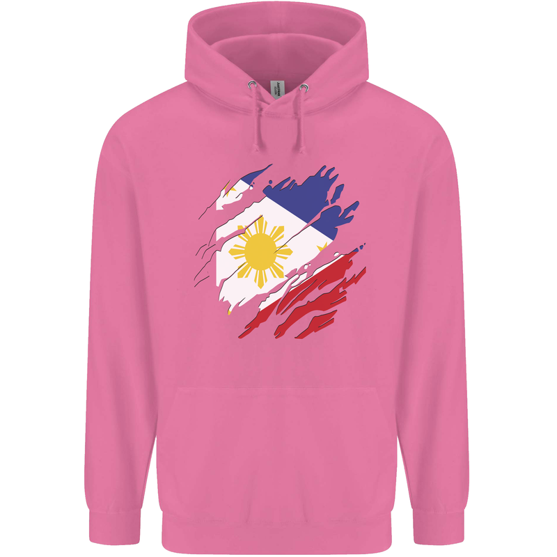 Torn Philippines Flag Philipino Day Football Mens 80% Cotton Hoodie Azelea