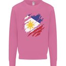 Torn Philippines Flag Philipino Day Football Mens Sweatshirt Jumper Azalea