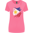 Torn Philippines Flag Philipino Day Football Womens Wider Cut T-Shirt Azalea
