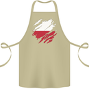 Torn Poland Flag Polish Day Football Cotton Apron 100% Organic Khaki