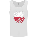 Torn Poland Flag Polish Day Football Mens Vest Tank Top White