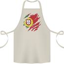 Torn Portugal Flag Portugese Day Football Cotton Apron 100% Organic Natural