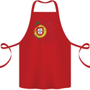 Torn Portugal Flag Portugese Day Football Cotton Apron 100% Organic Red
