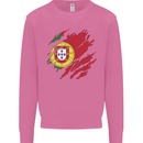 Torn Portugal Flag Portugese Day Football Mens Sweatshirt Jumper Azalea