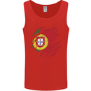Torn Portugal Flag Portugese Day Football Mens Vest Tank Top Red