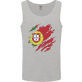 Torn Portugal Flag Portugese Day Football Mens Vest Tank Top Sports Grey
