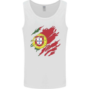 Torn Portugal Flag Portugese Day Football Mens Vest Tank Top White