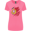 Torn Portugal Flag Portugese Day Football Womens Wider Cut T-Shirt Azalea