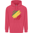 Torn Republic of the Congo Flag Day Football Childrens Kids Hoodie Heliconia