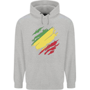 Torn Republic of the Congo Flag Day Football Childrens Kids Hoodie Sports Grey