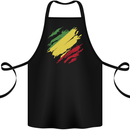 Torn Republic of the Congo Flag Day Football Cotton Apron 100% Organic Black