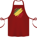 Torn Republic of the Congo Flag Day Football Cotton Apron 100% Organic Maroon