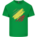 Torn Republic of the Congo Flag Day Football Kids T-Shirt Childrens Irish Green