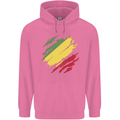 Torn Republic of the Congo Flag Day Football Mens 80% Cotton Hoodie Azelea