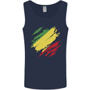 Torn Republic of the Congo Flag Day Football Mens Vest Tank Top Navy Blue