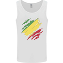 Torn Republic of the Congo Flag Day Football Mens Vest Tank Top White