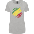 Torn Republic of the Congo Flag Day Football Womens Wider Cut T-Shirt Sports Grey