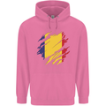 Torn Romania Flag Romanian Day Football Mens 80% Cotton Hoodie Azelea