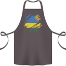 Torn Rwanda Flag Rwandan Day Football Cotton Apron 100% Organic Dark Grey