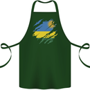 Torn Rwanda Flag Rwandan Day Football Cotton Apron 100% Organic Forest Green
