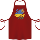 Torn Rwanda Flag Rwandan Day Football Cotton Apron 100% Organic Maroon