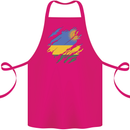 Torn Rwanda Flag Rwandan Day Football Cotton Apron 100% Organic Pink