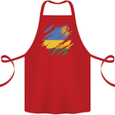 Torn Rwanda Flag Rwandan Day Football Cotton Apron 100% Organic Red