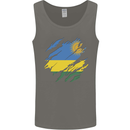 Torn Rwanda Flag Rwandan Day Football Mens Vest Tank Top Charcoal