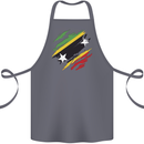 Torn Saint Kitts and Nevis Flag Day Football Cotton Apron 100% Organic Steel