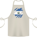 Torn Salvador Flag Salvadoran Day Football Cotton Apron 100% Organic Natural