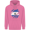 Torn Salvador Flag Salvadoran Day Football Mens 80% Cotton Hoodie Azelea