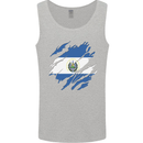 Torn Salvador Flag Salvadoran Day Football Mens Vest Tank Top Sports Grey