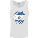 Torn Salvador Flag Salvadoran Day Football Mens Vest Tank Top White