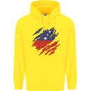 Torn Samoa Flag Samoan Day Football Childrens Kids Hoodie Yellow