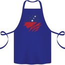 Torn Samoa Flag Samoan Day Football Cotton Apron 100% Organic Royal Blue