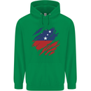 Torn Samoa Flag Samoan Day Football Mens 80% Cotton Hoodie Irish Green