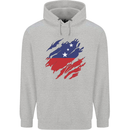 Torn Samoa Flag Samoan Day Football Mens 80% Cotton Hoodie Sports Grey
