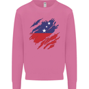 Torn Samoa Flag Samoan Day Football Mens Sweatshirt Jumper Azalea