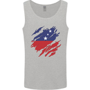 Torn Samoa Flag Samoan Day Football Mens Vest Tank Top Sports Grey