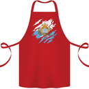 Torn San Marino Flag Sammarinese Day Football Cotton Apron 100% Organic Red