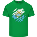Torn San Marino Flag Sammarinese Day Football Mens Cotton T-Shirt Tee Top Irish Green