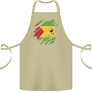 Torn Sao Tome and Principe Flag Day Football Cotton Apron 100% Organic Khaki