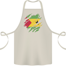 Torn Sao Tome and Principe Flag Day Football Cotton Apron 100% Organic Natural