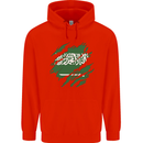Torn Saudi Arabia Flag Arabian Day Football Childrens Kids Hoodie Bright Red