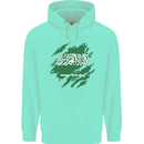 Torn Saudi Arabia Flag Arabian Day Football Childrens Kids Hoodie Peppermint